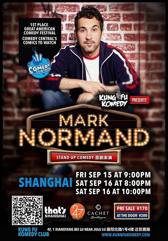 KFK Presents: Mark Normand - Shanghai September 15 & 16