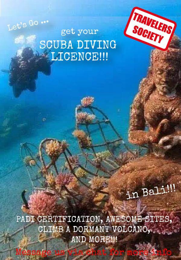 Travelers Society: Let's go... get our diving certificates in Bali!!! (Chinese New Year)