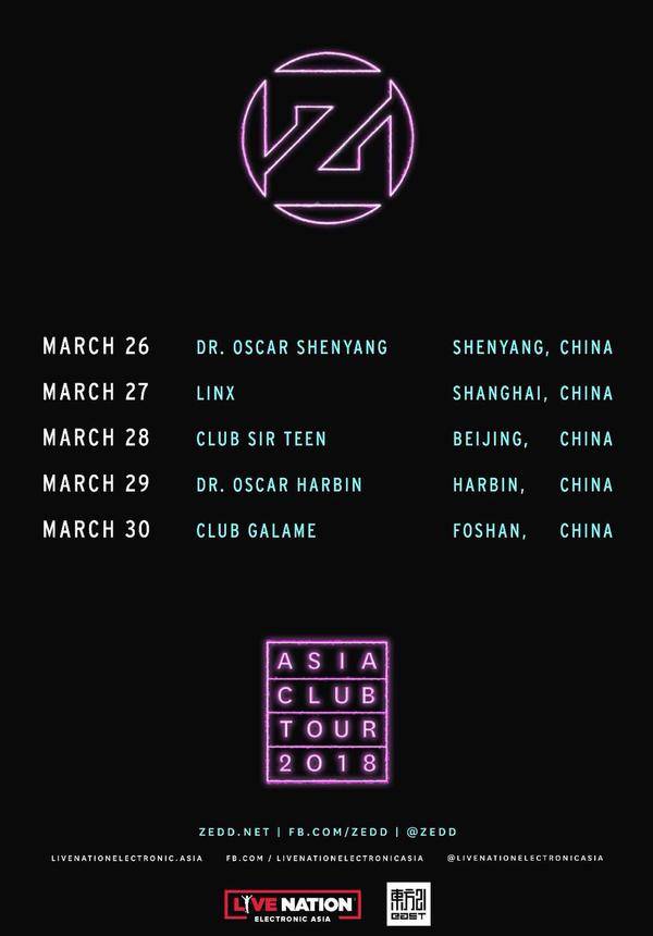 ZEDD ASIA CLUB TOUR 2018 Live in Shanghai