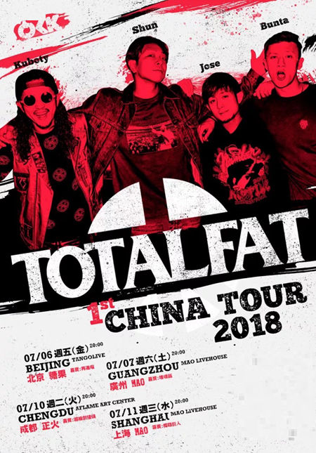 TOTALFAT China Tour 2018