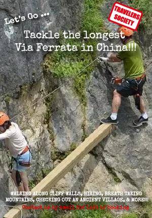 Travelers Society: Let’s go…tackle the longest Via Ferrata in China!!!