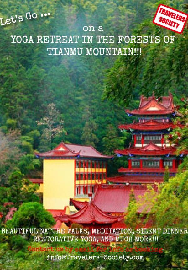 Travelers Society: Let's go… on a Yoga Retreat in the forests of Tianmu Mountain! (2 departures)