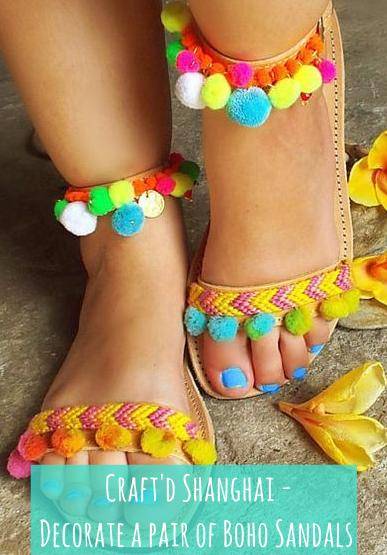 Craft'd Shanghai - Decorate a pair of Boho Sandals
