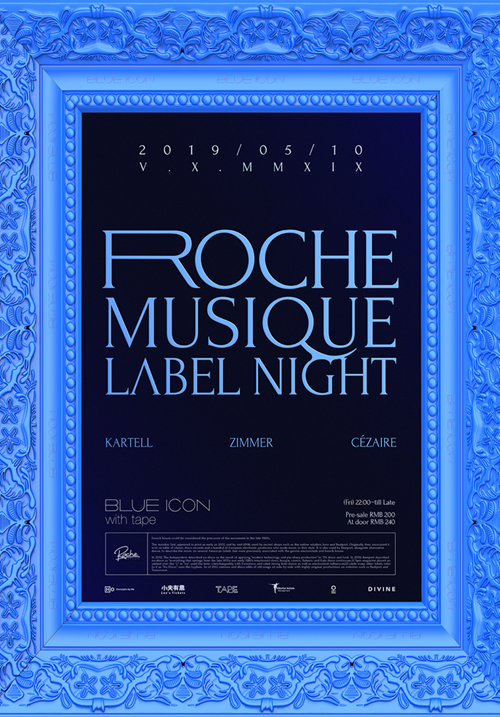 Blue Icon with TAPE pres. Roche Musique Label Night