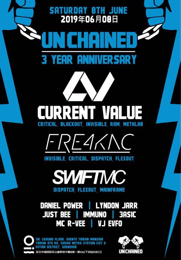 Unchained pres. 3 Year Anniversary 