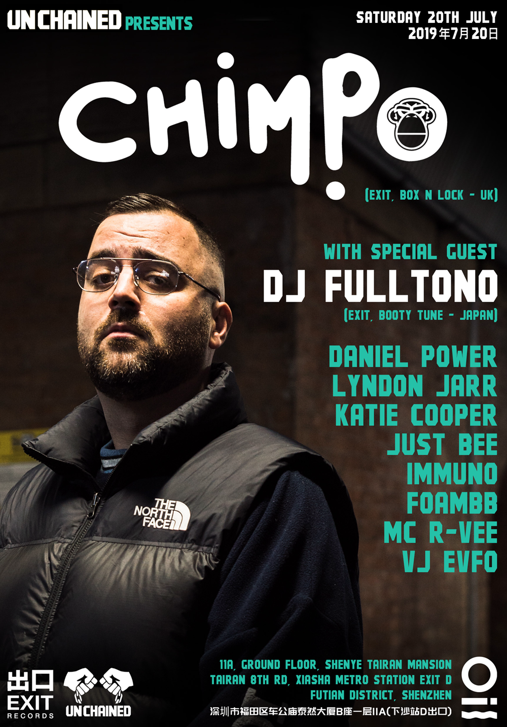 UNCHAINED Pres. Chimpo + DJ Fulltono