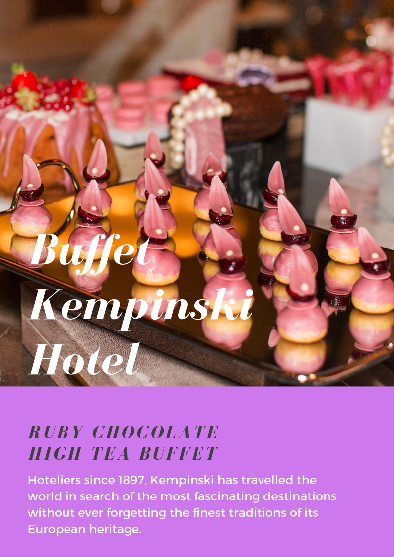 Ruby Chocolate High Tea Buffet @ Kempinski Hotel