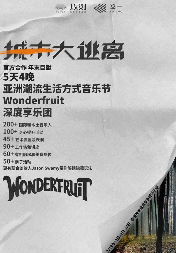 Wonderfruit Thailand 12 - 16 Dec 2019