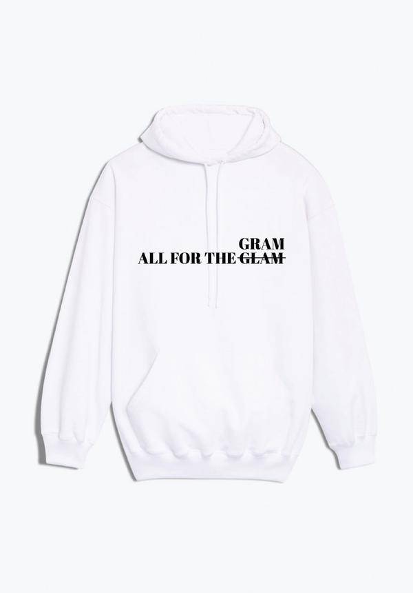 All For The Gram Hoodie (White)