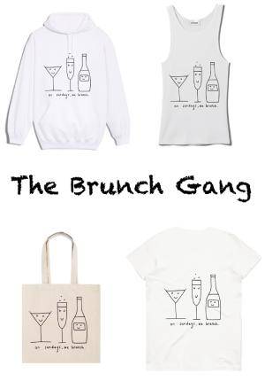 On Sundays We Brunch T-Shirt, Tote Bag, Vest, Hoodie
