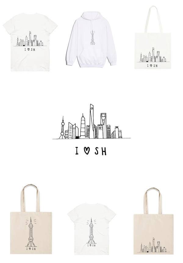 I Love SH: Hoodies/T-Shirts/Tote Bags