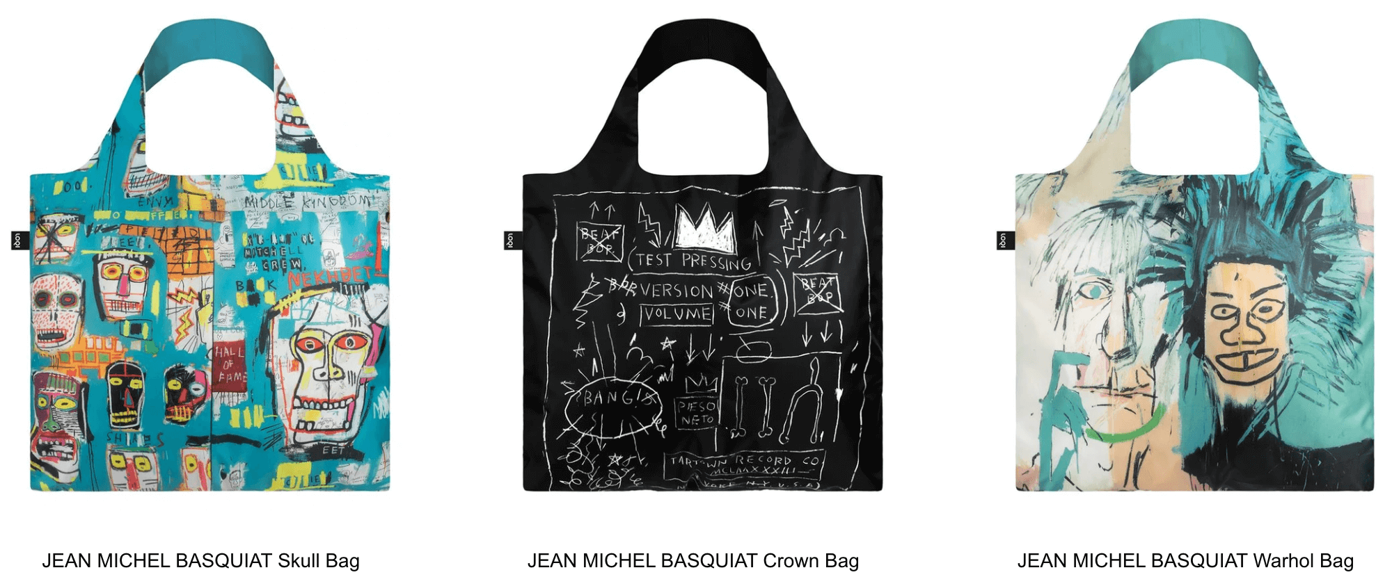 Jean-Michel Basquiat Pocketable Tote Bag