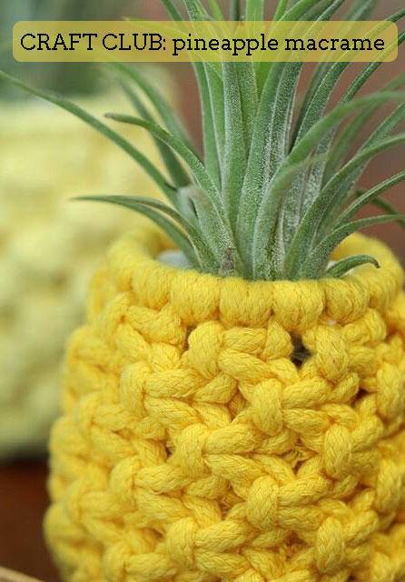 Craft Club: Pineapple Macrame