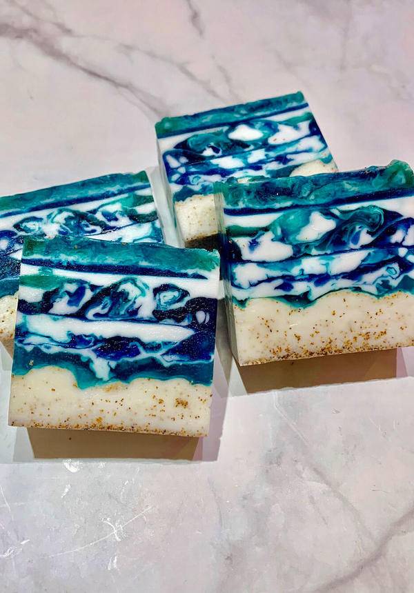 Craft'd Shanghai - Seascape Soap (melt and pour technique)
