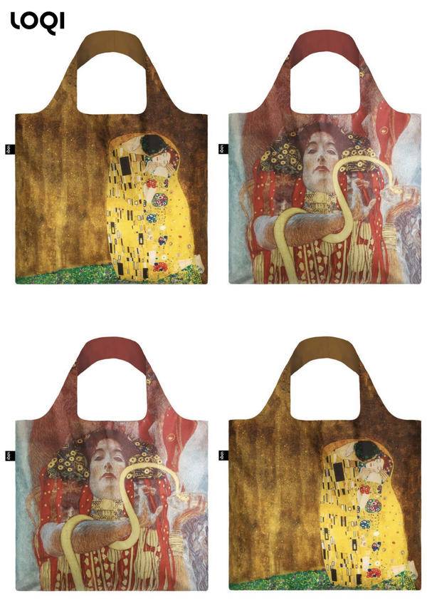 LOQI x Gustav Klimt Tote Bags/Zip Pockets