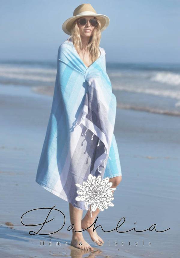 Dahlia: Vitamin Sea Beach Towels