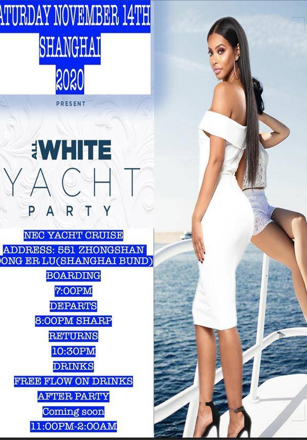 NEC All White Yacht Party