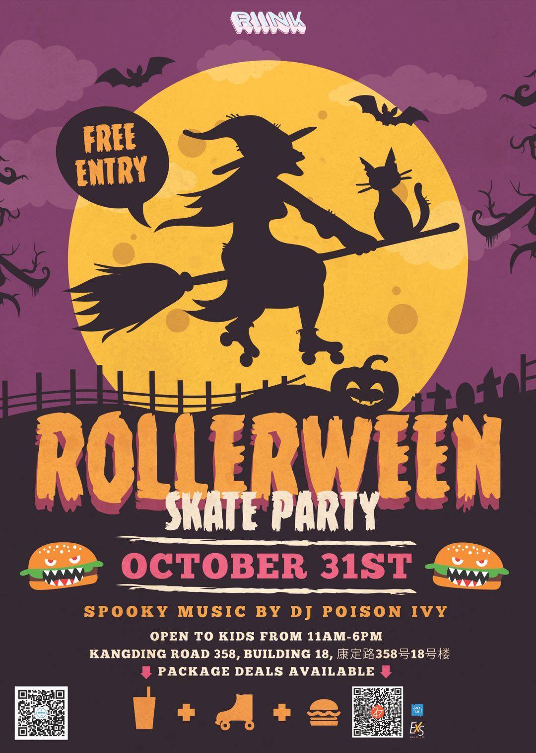 Rollerween Skate Party @ RIINK