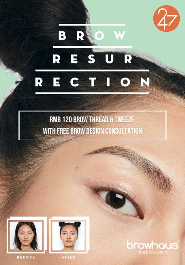 [Double 11 Promo] Brow Thread & Tweeze with Free Brow Design Consultation