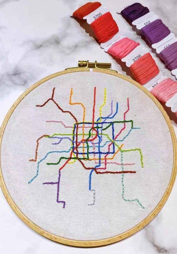 Shanghai Metro Embroidery