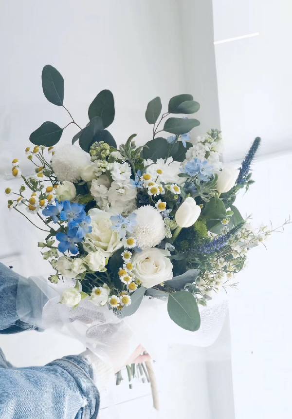  Blue Larkspur Bouquet