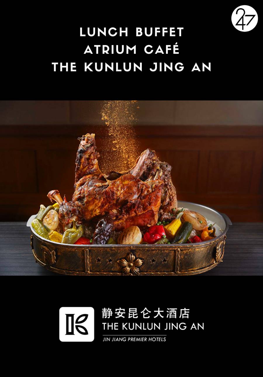 [28% OFF] Meat Lovers Buffet Lunch @ Atrium Café | The Kunlun Jing An (Friday & Saturday)