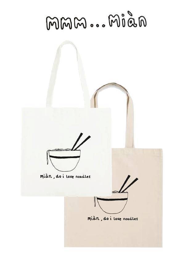 Miàn...Do I Love Noodles: Tote Bags