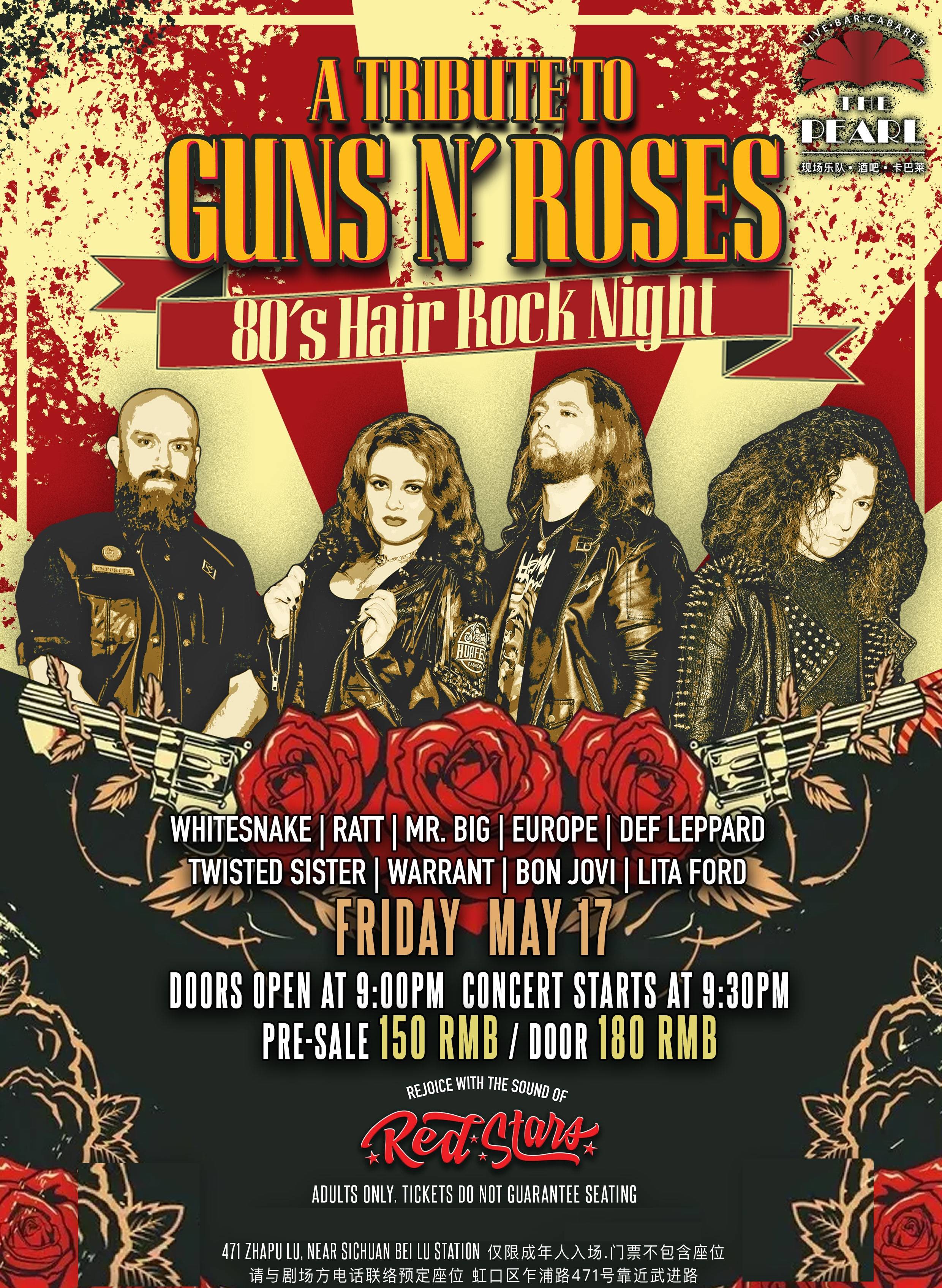 80's Hair Metal Night - Tribute to Gun N' Rose