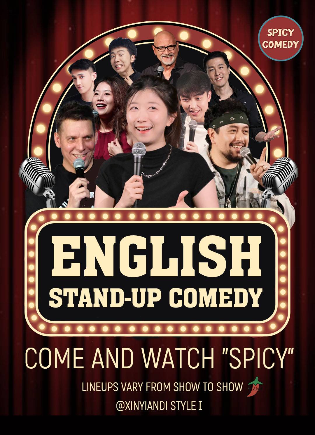 SpicyComedy English Stand-Up Showcases