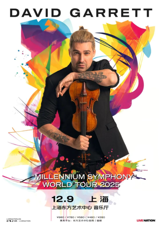 David Garrett MILLENNIUM SYMPHONY Tour 2025 - Shanghai