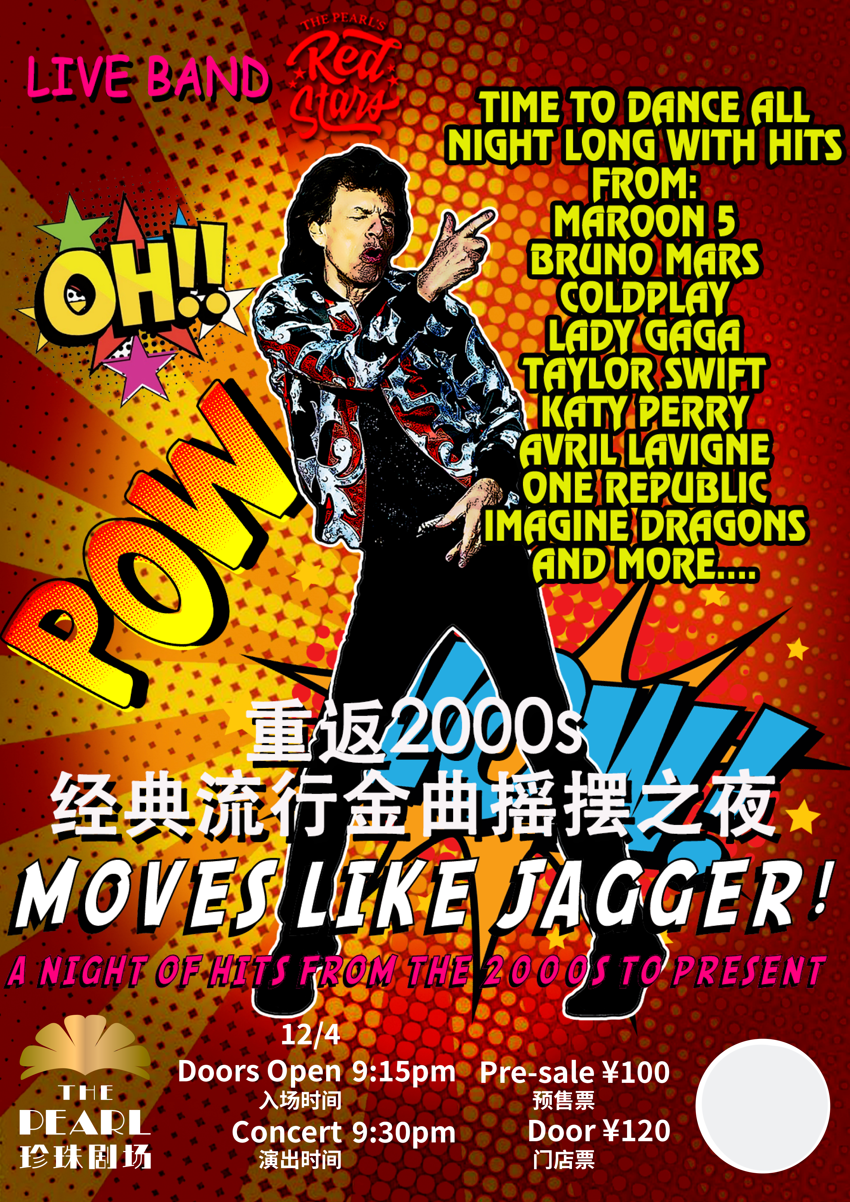 Moves Like Jagger! A Night Of Hits From 2000s To Present